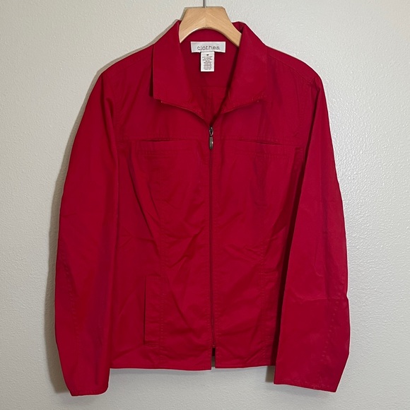 Jackets & Blazers - C.l.o.t.h.e.s. Red Zip-Up Jacket